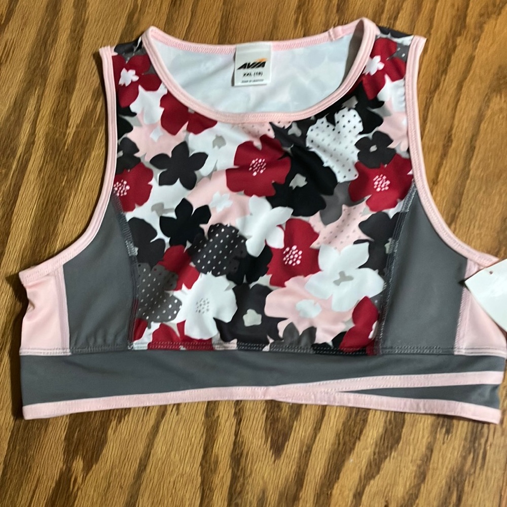 NWT Girls Avia plus sports bra size large/xl